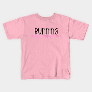 Running Is My Happy Place Kids T-Shirt